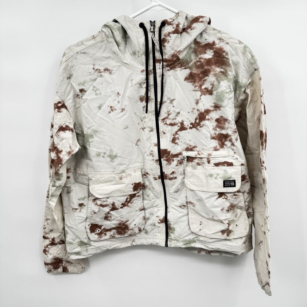 Mountain Hardwear Women's Stryder Full Zip Drk Quartz/Nebula Dye Prt Size Large